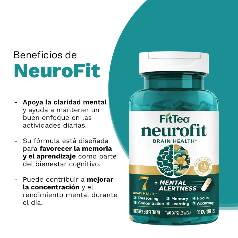 Neurofit 500mg 60 cápsulas | Memoria y concentración | Rendimiento mental