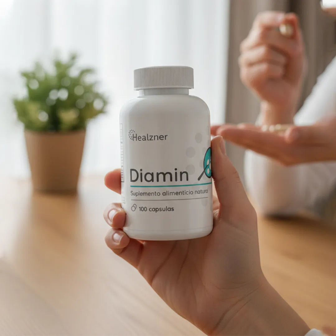 Diamin 100 cápsulas<br>Control de glucosa | Equilibrio metabólico