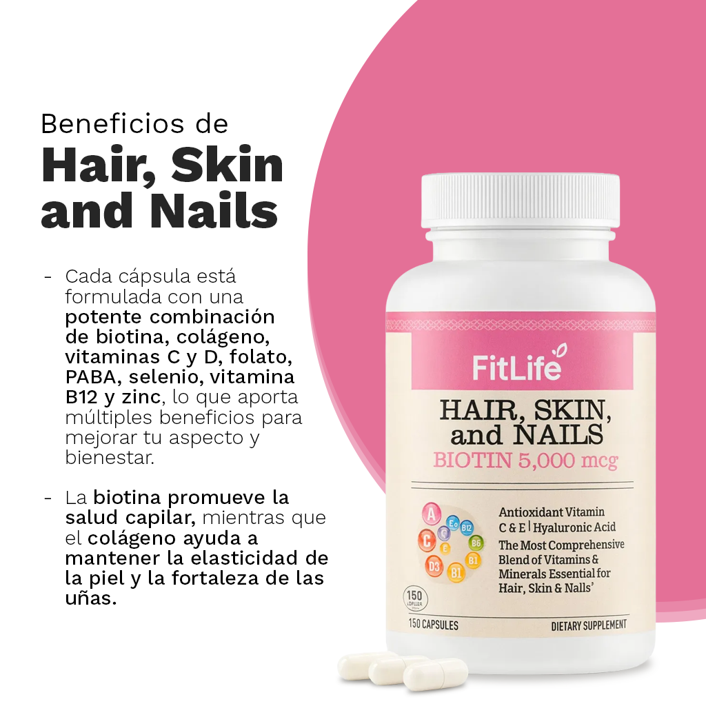 Colàgeno Uñas + Piel + Cabello