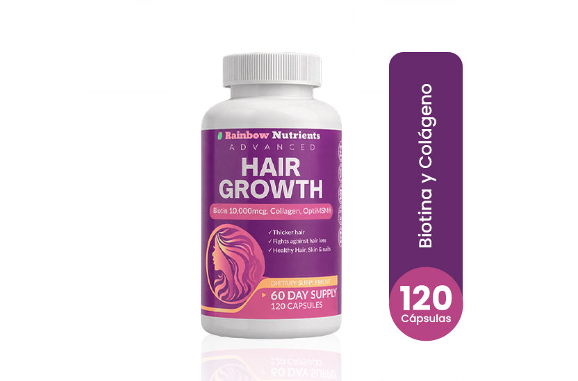 Hair Growth 120 cápsulas<br>Cabello, piel y uñas | Belleza integral
