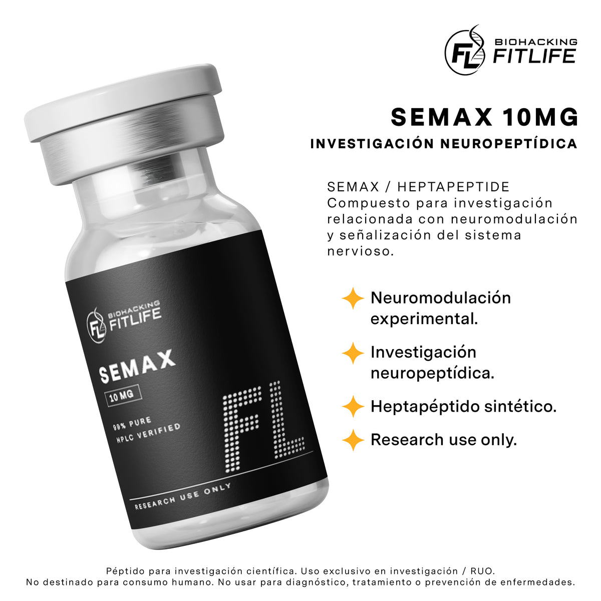 SEMAX 10MG  | Investigación Neuropeptídica