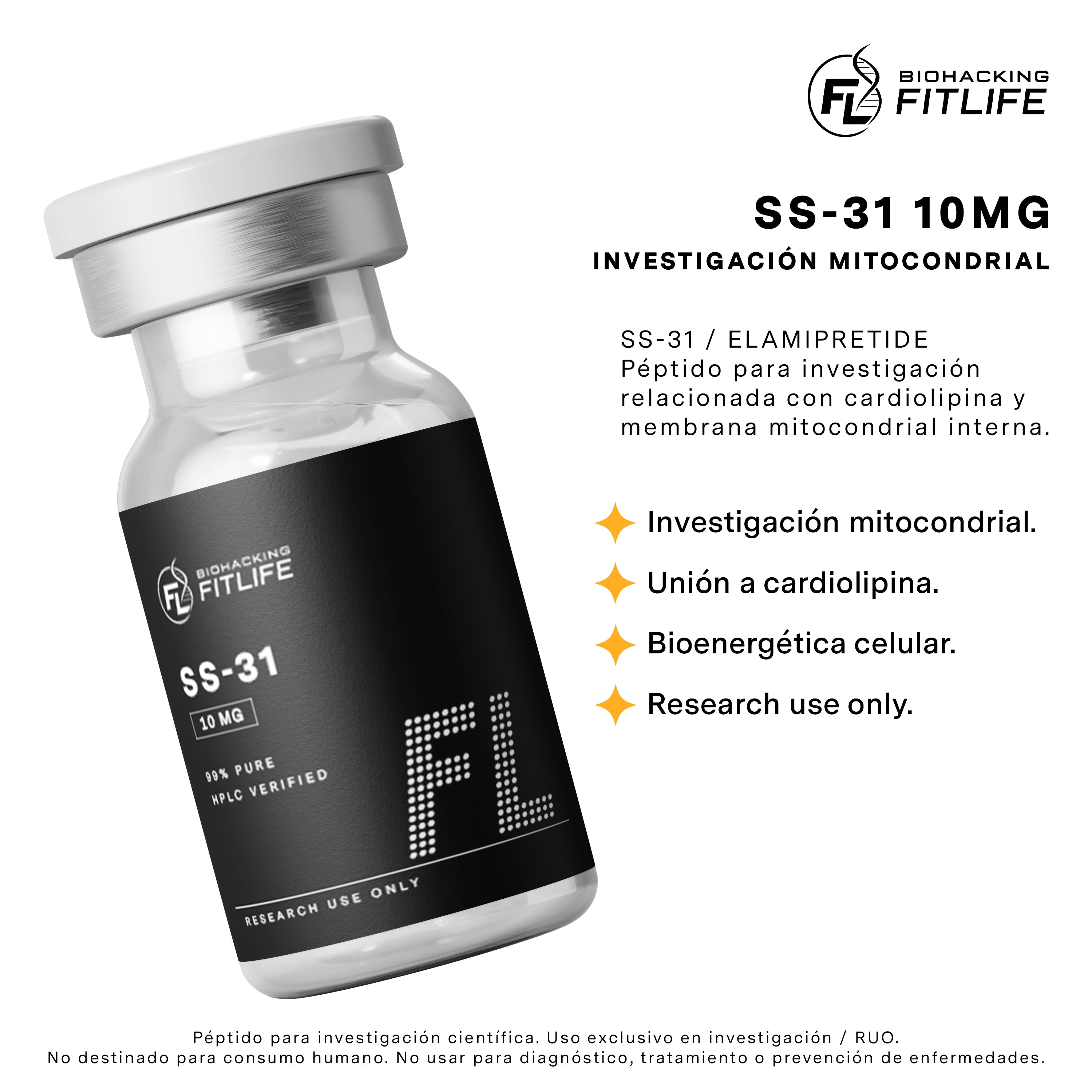 SS-31 10MG  | Investigación Mitocondrial