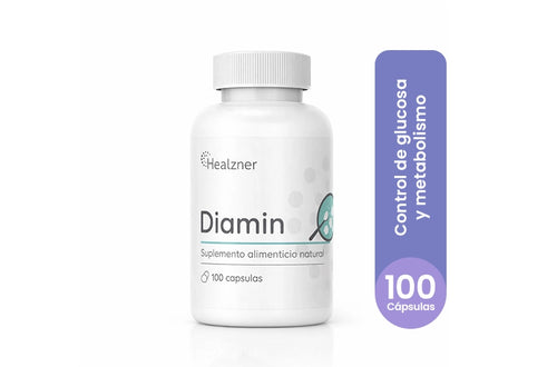 Diamin 100 cápsulas<br>Control de glucosa | Equilibrio metabólico