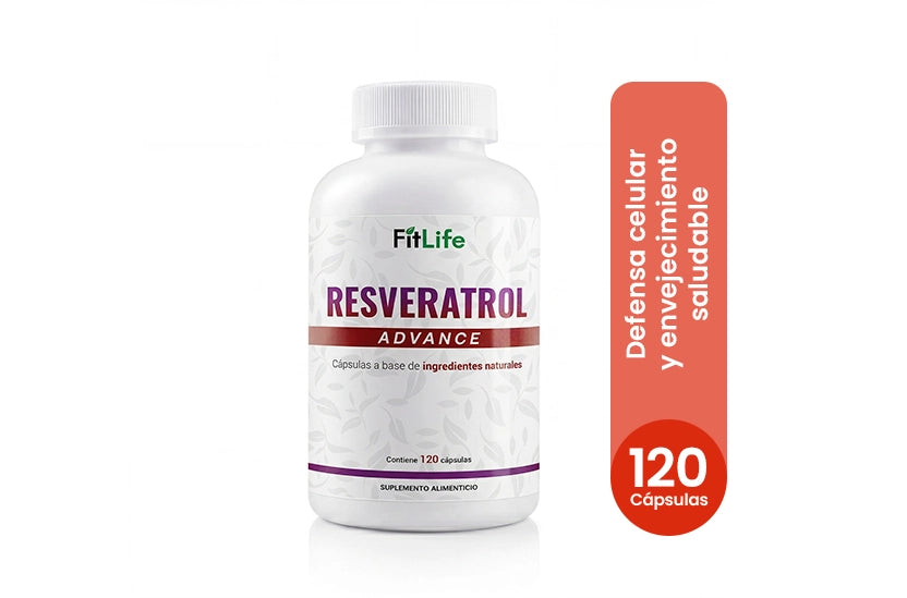 Resveratrol 500mg 120 cápsulas<br>Antioxidante | Salud cardiovascular